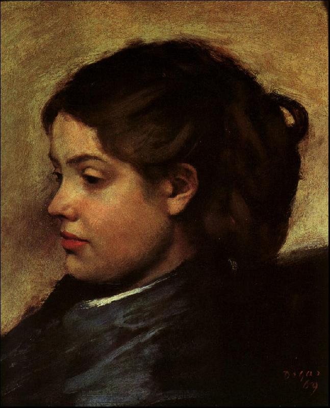 Edgar Degas Madamoiselle Dobigny oil painting image